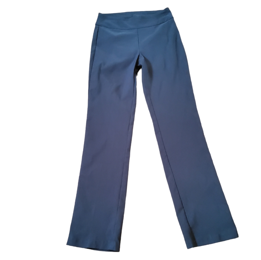 NWOT Tribal Flatten It Tummy Control Slim Straight Leg Trousers Pants 4 Grey